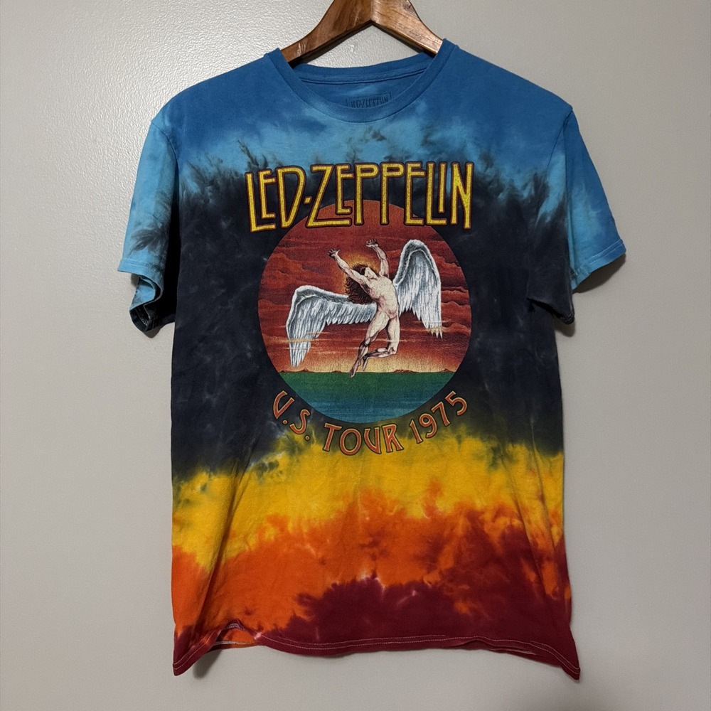 🪽Led Zeppelin Icarus Tie-dye T-Shirt - U.S. Tour 1975 - Men's M
